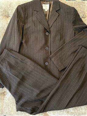 Women’s Le Suit Black Pinstripe Blazer